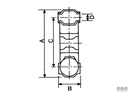 GIUNTO ELASTICO 1400 - 115 x 82 x 40 - D. FORO 10