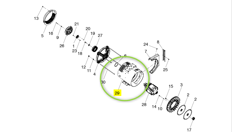 STATOR ASSY 3PH cod. GC98659-4