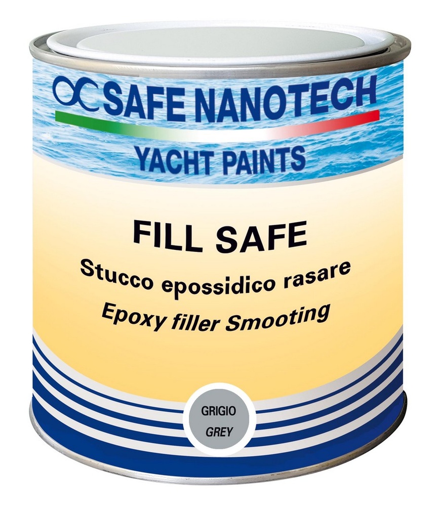 STUCCO FILL SAFE EVO EPOSSIDICO PER RASARE BICOMPONENTE GRIGIO (A+B) 4 LT