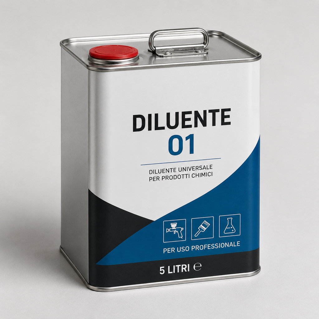 DILUENTE 01 SINTETICO PER ANTIVEGETATIVE, FONDI E SMALTI MONOCOMPONENTI TRASPARENTE 001 5LT
