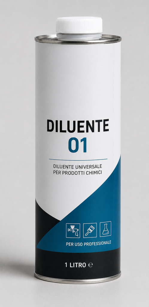 Diluente sintetico per ANTIVEGETATIVE, fondi e smalti MONOCOMPONENTI TRASPARENTE 001